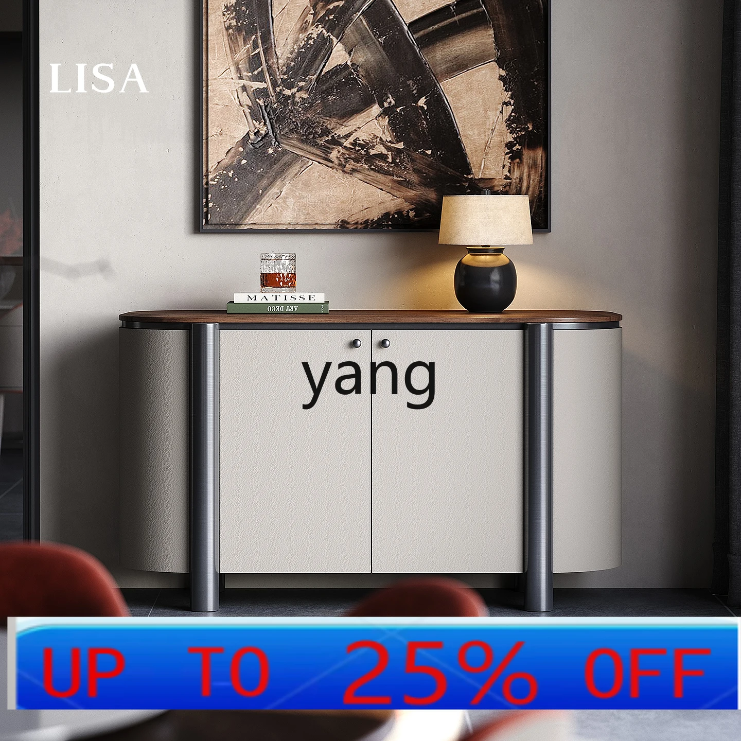 LMM light luxury dining side cabinet living room against the wall large flat floor household storage locker 
LMM light luxury dining side cabinet living room against the wall large flat floor household storage locker