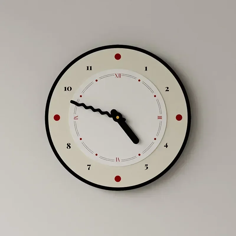 Cartoon Cream Air Wall Clock Living Room Simple Modern Wall Watch Atmospheric Household Bedroom Decoration Super Quiet Clock New
Cartoon Cream Air Wall Clock Living Room Simple Modern Wall Watch Atmospheric Household Bedroom Decoration Super Quiet Clock New