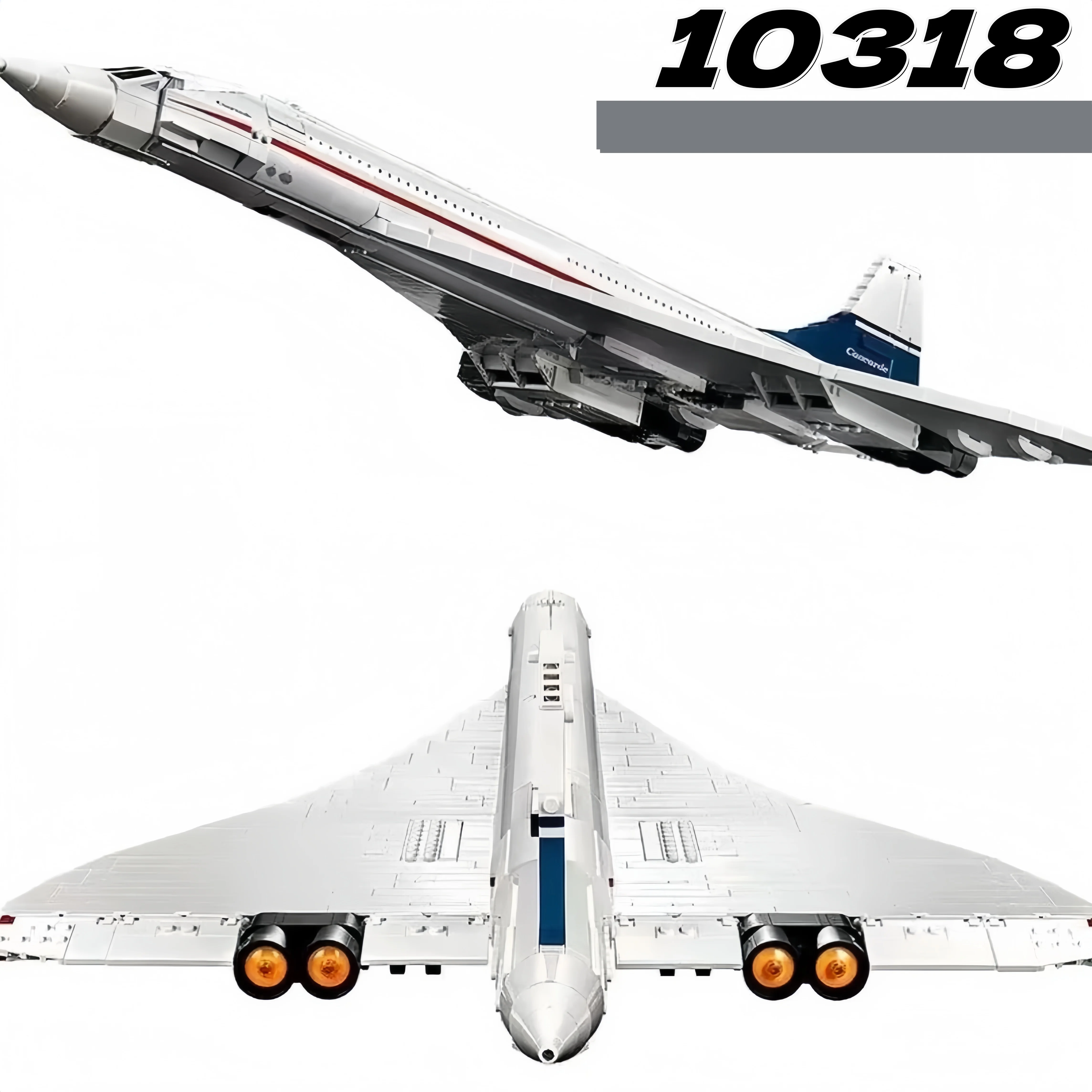 Hot Toys 2083PCS Concorde Passenger Aircraft Building Block Creative Decoration Technical 10318 Assembly Bricks Toys Gifts
Hot Toys 2083PCS Concorde Passenger Aircraft Building Block Creative Decoration Technical 10318 Assembly Bricks Toys Gifts