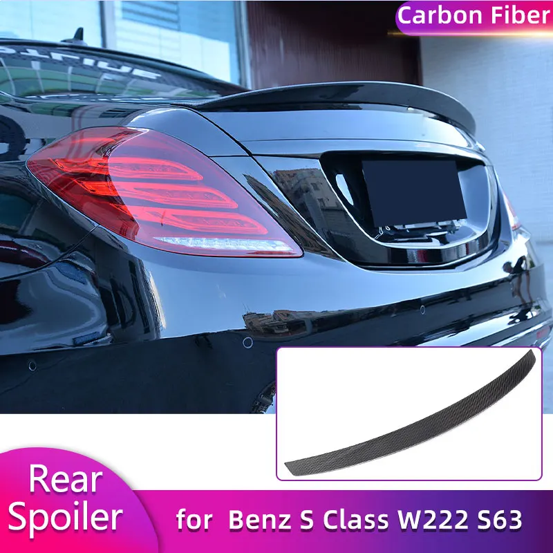 Full Carbon Fiber Rear Trunk Spoiler Wings for Mercedes Benz S Class W222 S63 AMG 2014-2017 Car Rear Spoiler Boot Wing Lip FRP
Full Carbon Fiber Rear Trunk Spoiler Wings for Mercedes Benz S Class W222 S63 AMG 2014-2017 Car Rear Spoiler Boot Wing Lip FRP