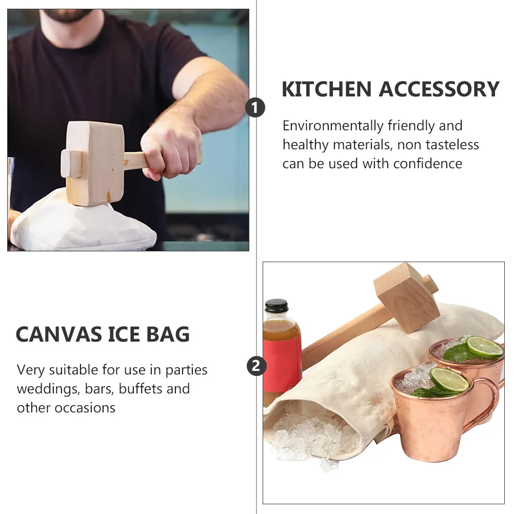 3Pcs Ice Crusher Bag Set Dried Pouch Reusable Bar Tool Cotton Cocktail Accessory Kitchen Gadgets Lightweight
3Pcs Ice Crusher Bag Set Dried Pouch Reusable Bar Tool Cotton Cocktail Accessory Kitchen Gadgets Lightweight