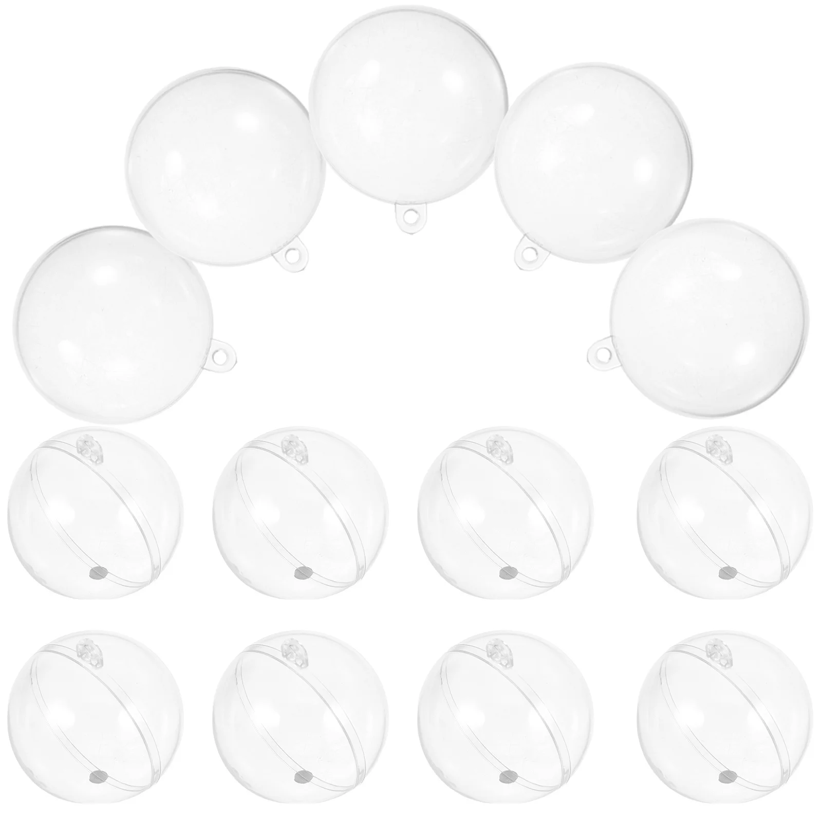 30pcs 50Mm Clear Plastic Hollow Ball Hanging Decor Fillable Ornaments For Diy Craft Christmas Party Bath Mold Home
30pcs 50Mm Clear Plastic Hollow Ball Hanging Decor Fillable Ornaments For Diy Craft Christmas Party Bath Mold Home