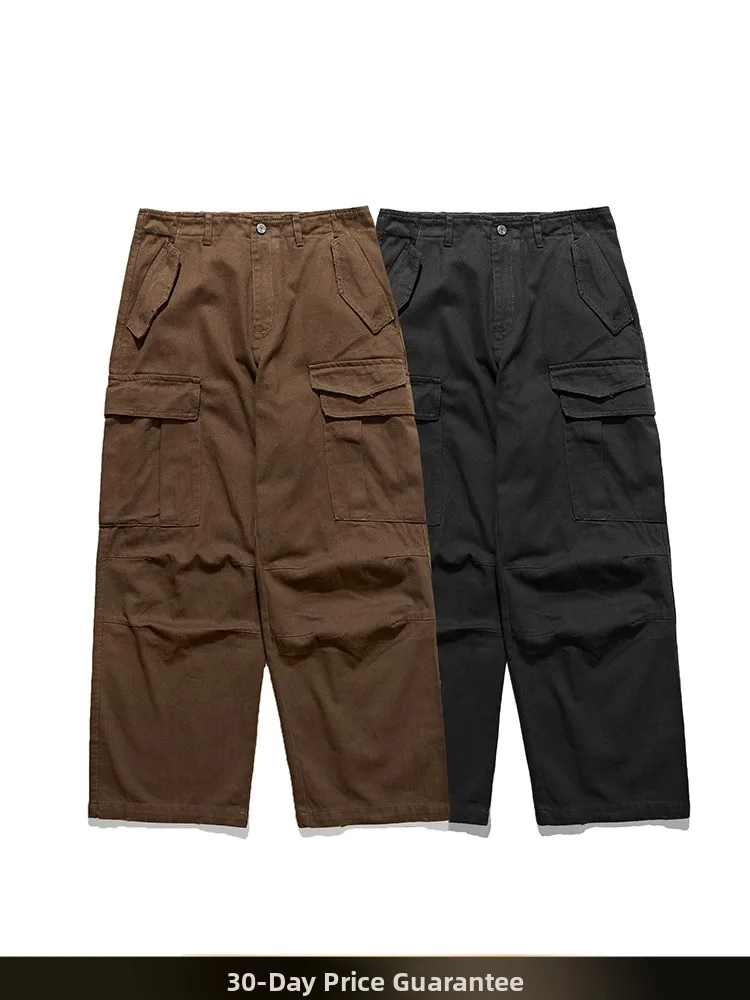 American Retro Workwear Paratrooper Pants Straight Leg Multi-ket Waed down Long Casual Floor-Length Autumn New Sle
American Retro Workwear Paratrooper Pants Straight Leg Multi-ket Waed down Long Casual Floor-Length Autumn New Sle