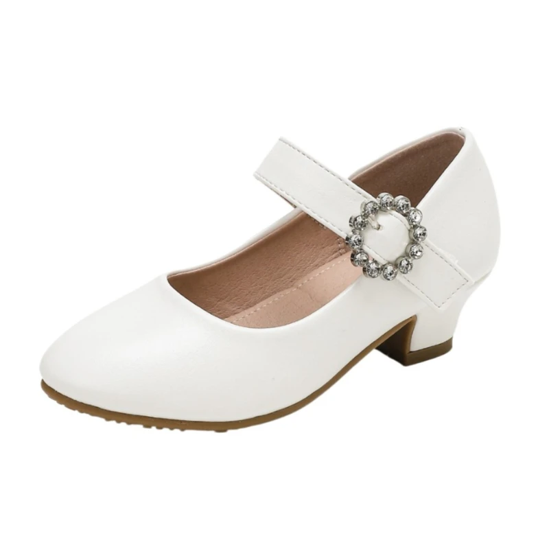 2026 New Girls' White Princess Shoes Rhinestone High Heel Leather Shoes Kids Elegant Performance Party Children's Footwear
2026 New Girls' White Princess Shoes Rhinestone High Heel Leather Shoes Kids Elegant Performance Party Children's Footwear