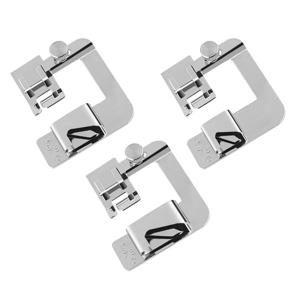 3Pcs Sewing Machine Presser Feet Set Heavy Duty Metal Rolled Hemming Feet Universal Fit Low Shank Sewing Machines Lightweight
3Pcs Sewing Machine Presser Feet Set Heavy Duty Metal Rolled Hemming Feet Universal Fit Low Shank Sewing Machines Lightweight