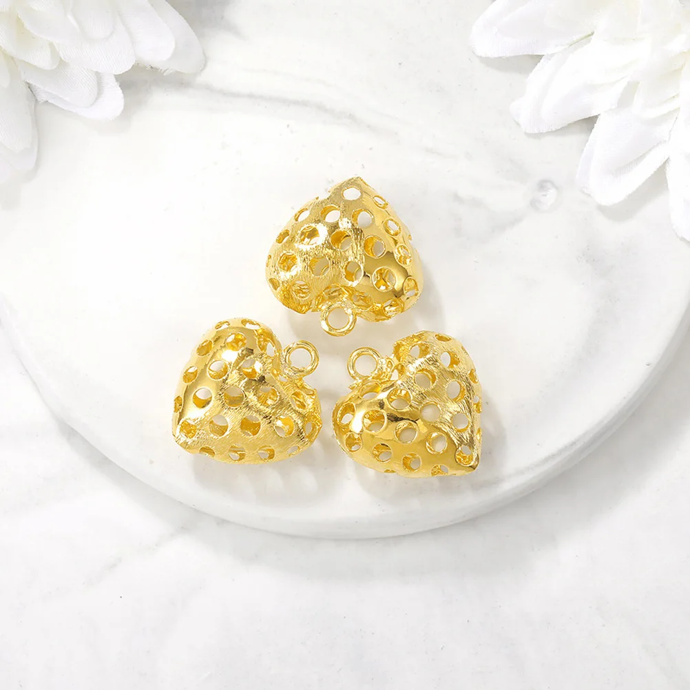 2 Pcs Jewelry Heart-shaped Pendant Accessories DIY Charm Bright Charms Decoration for Making Golden Simple
2 Pcs Jewelry Heart-shaped Pendant Accessories DIY Charm Bright Charms Decoration for Making Golden Simple