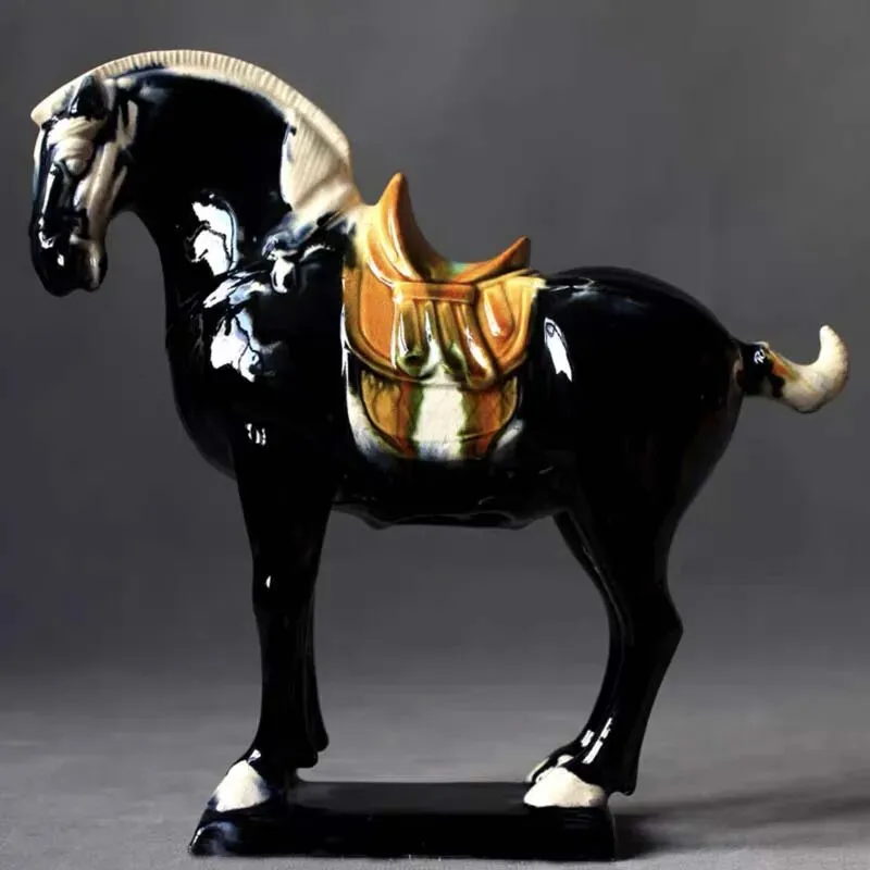 Chinese Tang Tri Color Glazed Ceramics Porcelain Statue Home Ornaments Collect
Chinese Tang Tri Color Glazed Ceramics Porcelain Statue Home Ornaments Collect
