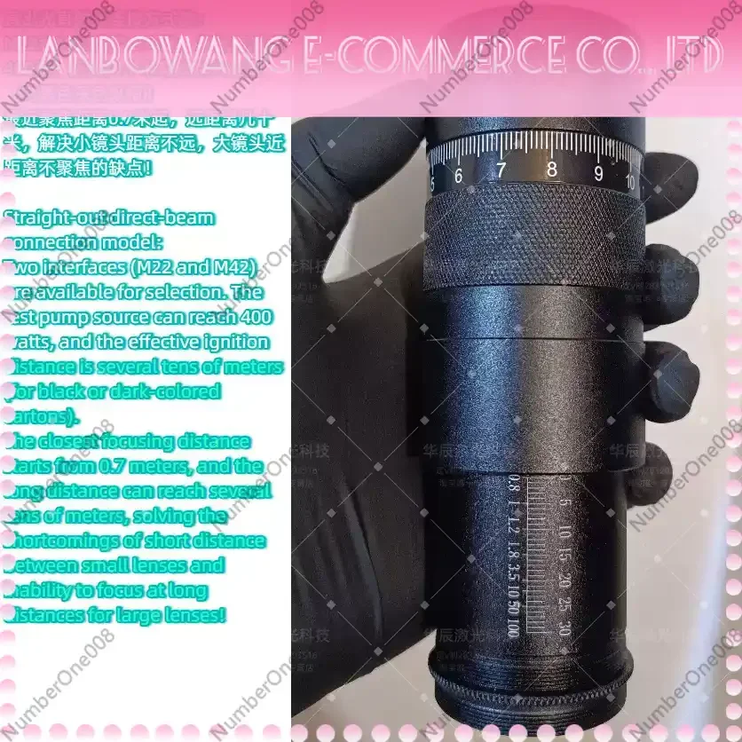 Laser Beam Expander 50X Adjustable Telescopic Focusing Lens for Laser Engraving, Zoom Beam Expander with Quick Focus
Laser Beam Expander 50X Adjustable Telescopic Focusing Lens for Laser Engraving, Zoom Beam Expander with Quick Focus