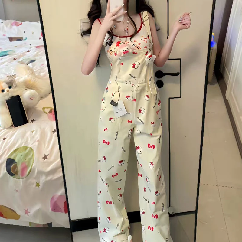 Джинсы Y2K Hello Kitty с бантом для девочек, милые джинсовые комбинезоны в американском ретро-стиле, свободные широкие брюки для отдыха, подарок на день рождения
Джинсы Y2K Hello Kitty с бантом для девочек, милые джинсовые комбинезоны в американском ретро-стиле, свободные широкие брюки для отдыха, подарок на день рождения