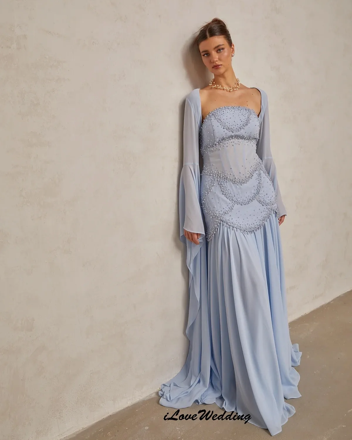 Blue Chiffon Luxurious Prom Dresses 2025 Beading Elegant Wedding Party Dress For Women With Jacket Floor Length Gala Customized
Blue Chiffon Luxurious Prom Dresses 2025 Beading Elegant Wedding Party Dress For Women With Jacket Floor Length Gala Customized