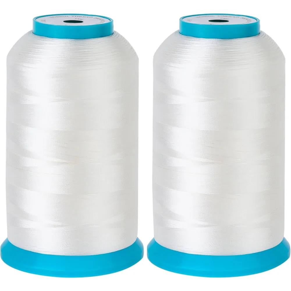 Set of 2 White Bobbin Thread/Bottom Thread 60WT Huge Spool 5000M (5500Y) for Embroidery and Sewing Machines
Set of 2 White Bobbin Thread/Bottom Thread 60WT Huge Spool 5000M (5500Y) for Embroidery and Sewing Machines