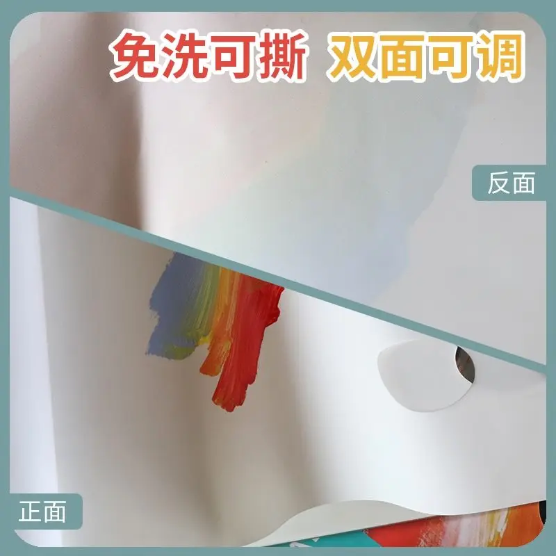 Цветовая палитра, одноразовая 30-сторонняя картина маслом, акварель, акрил, съемная цветная доска, цветная палитра без стирки.
Цветовая палитра, одноразовая 30-сторонняя картина маслом, акварель, акрил, съемная цветная доска, цветная палитра без стирки.