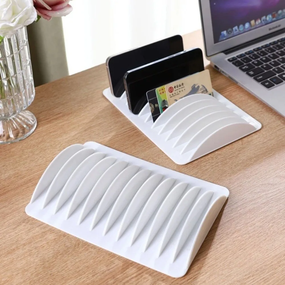 Multi-slot Charging Storage Box Plastic with Multiple Card Slots Placement Bracket Reusable Stand Holder Desktop Organizer
Multi-slot Charging Storage Box Plastic with Multiple Card Slots Placement Bracket Reusable Stand Holder Desktop Organizer