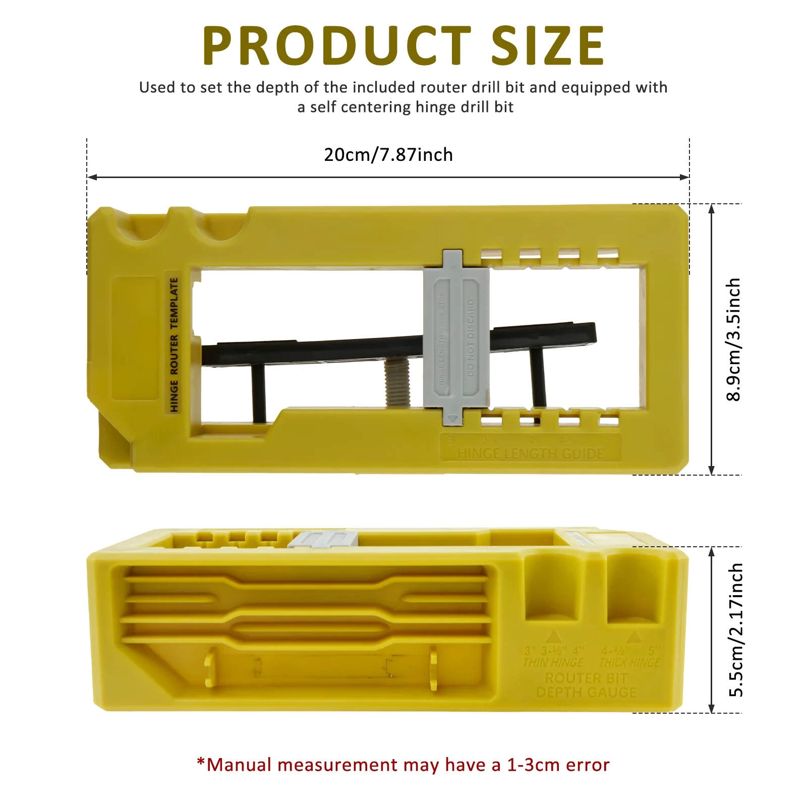 Sturdy Door Hinge Router Template Cabinet Mounting Jig Mortiser Tool Door Hinge Mortise Jig Kit Door Hinge Installation Kit
Sturdy Door Hinge Router Template Cabinet Mounting Jig Mortiser Tool Door Hinge Mortise Jig Kit Door Hinge Installation Kit