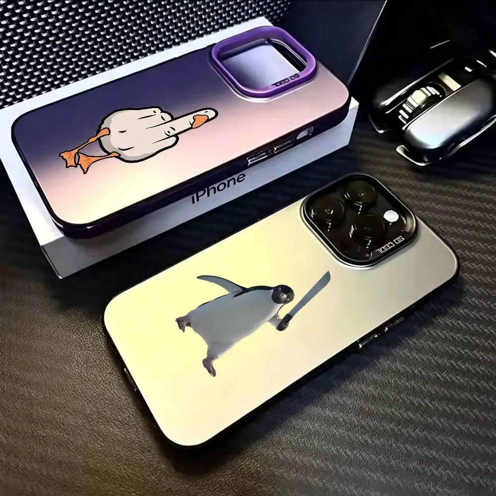 Funny Fighting Duck Phone Case For iPhone 17,16,15,14,13,12,11 Plus,Pro Max,XS,Colored Silver Plated Inside Cover
Funny Fighting Duck Phone Case For iPhone 17,16,15,14,13,12,11 Plus,Pro Max,XS,Colored Silver Plated Inside Cover