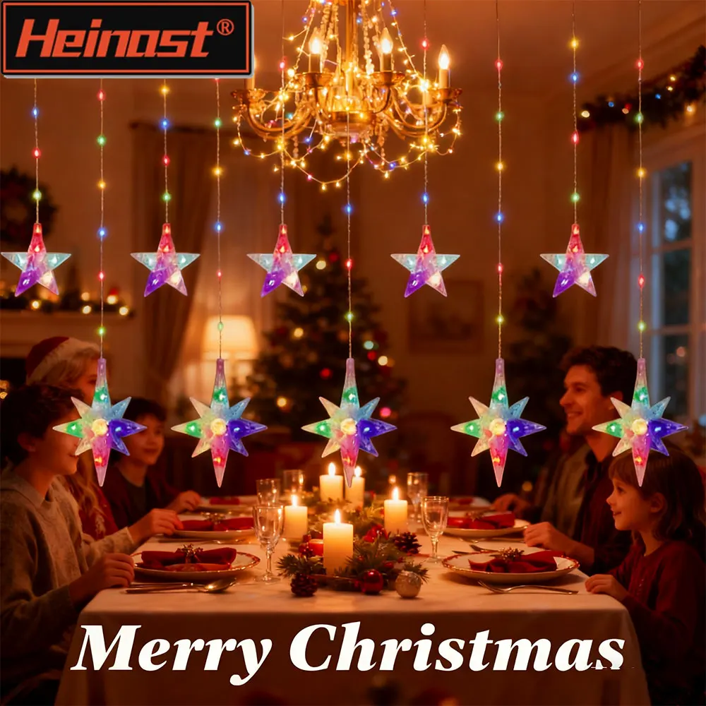 НОВЫЕ рождественские огни, светодиодные гирлянды со звездами и луной, сказочный светильник для занавесок для праздника, свадьбы, вечеринки, украшения комнаты, полосатая лампа
НОВЫЕ рождественские огни, светодиодные гирлянды со звездами и луной, сказочный светильник для занавесок для праздника, свадьбы, вечеринки, украшения комнаты, полосатая лампа