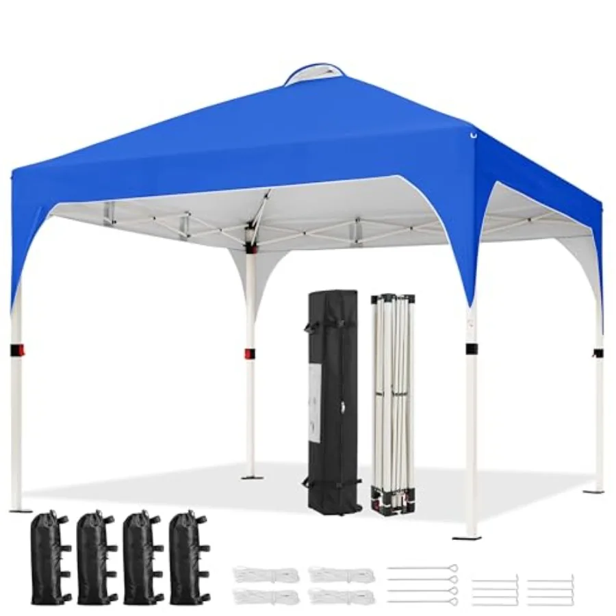 10x10 Pop Up Canopy Tent with Vent, Easy Set Up Tent, Instant Sun Shelter Canopy with Wheeled Bag, 4 Sandbags, 12 Stakes and 4
10x10 Pop Up Canopy Tent with Vent, Easy Set Up Tent, Instant Sun Shelter Canopy with Wheeled Bag, 4 Sandbags, 12 Stakes and 4