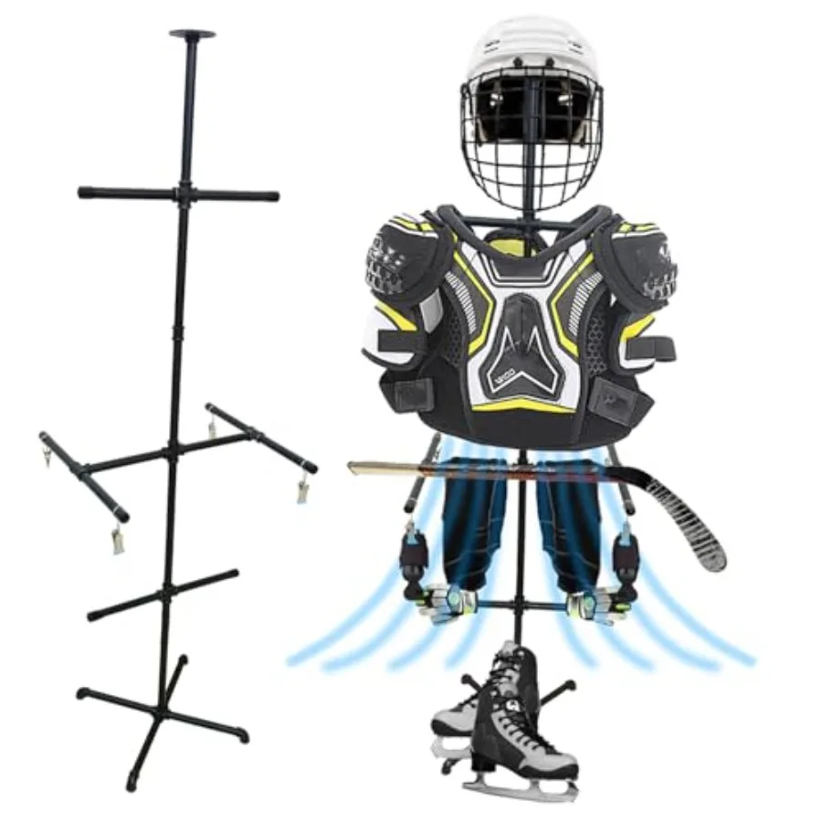 Hockey Equipment Drying Rack, Heavy Duty Metal Sports Hockey Gear Drying Rack, Ice Hockey Drying Rack for Hockey, Football, Lac
Hockey Equipment Drying Rack, Heavy Duty Metal Sports Hockey Gear Drying Rack, Ice Hockey Drying Rack for Hockey, Football, Lac