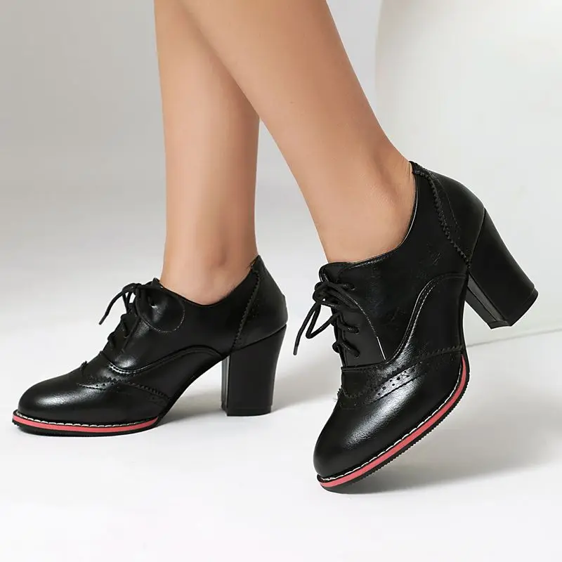 SIMLOVEYO, брендовые женские туфли-лодочки 2026, с круглым носком, на массивном каблуке 7,5 см, на шнуровке, в офисном стиле, весна-осень, большие размеры 42-43, 45-48
SIMLOVEYO, брендовые женские туфли-лодочки 2026, с круглым носком, на массивном каблуке 7,5 см, на шнуровке, в офисном стиле, весна-осень, большие размеры 42-43, 45-48