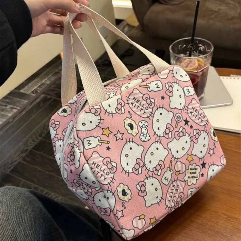 Sweet Hello Kitty Anime Kawaii MINISO Lunch Box Bag Cute Print Large Capacity Portable Storage Bag Lovely Gifts for Girls
Sweet Hello Kitty Anime Kawaii MINISO Lunch Box Bag Cute Print Large Capacity Portable Storage Bag Lovely Gifts for Girls