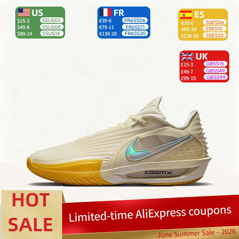 Nike GT Cut 3 Turbo: Lightweight, Comfortable, Stylish, and Supportive Low-Top Basketball Shoes (Unisex) in Beige IM9441-100
Nike GT Cut 3 Turbo: Lightweight, Comfortable, Stylish, and Supportive Low-Top Basketball Shoes (Unisex) in Beige IM9441-100