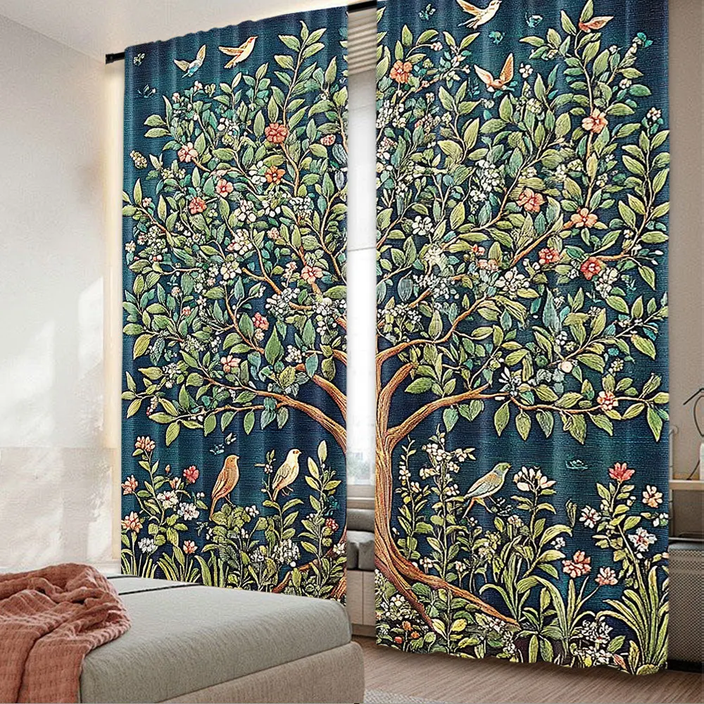 2Pcs Boho William Morris Curtain Vintage Tree Of Life Art Style Tree With Flowers Curtain Suitable For Bedroom Living Room
2Pcs Boho William Morris Curtain Vintage Tree Of Life Art Style Tree With Flowers Curtain Suitable For Bedroom Living Room