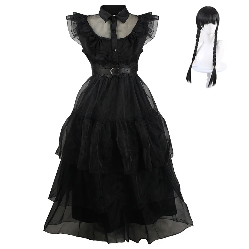 Movie Wednesday Cosplay Costume Dresses Wednesday Cosplay Gothic Wind Adult Kids Children Dress Halloween Party Costumes
Movie Wednesday Cosplay Costume Dresses Wednesday Cosplay Gothic Wind Adult Kids Children Dress Halloween Party Costumes