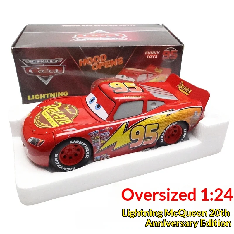 Takara Tomy Disney Cars Lightning McQueen 1:24 Scale Die-cast - 20th Anniversary Metallic Edition, Large 20cm Toy
Takara Tomy Disney Cars Lightning McQueen 1:24 Scale Die-cast - 20th Anniversary Metallic Edition, Large 20cm Toy