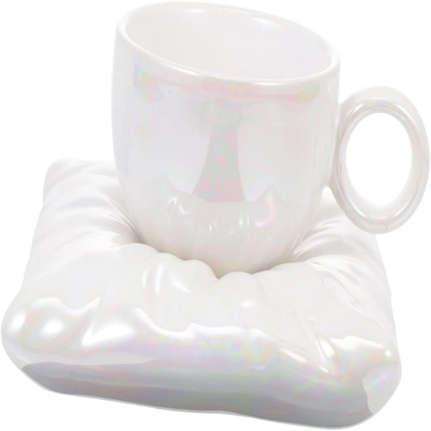 Beautiful and Stylish Ceramic Espresso Coffee Cup with Saucers and Pillow Bag - Lovely Water Mug for Milk - Classic Food Grade C
Beautiful and Stylish Ceramic Espresso Coffee Cup with Saucers and Pillow Bag - Lovely Water Mug for Milk - Classic Food Grade C