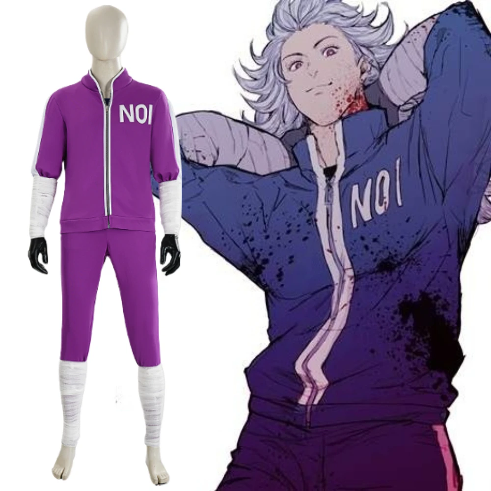 Anime Dorohedoro S2 NOI Cosplay Costume Fantasy Purple Zip-up Tracksuit Coat Gloves Uniform Halloween Carnival Party Outfit
Anime Dorohedoro S2 NOI Cosplay Costume Fantasy Purple Zip-up Tracksuit Coat Gloves Uniform Halloween Carnival Party Outfit