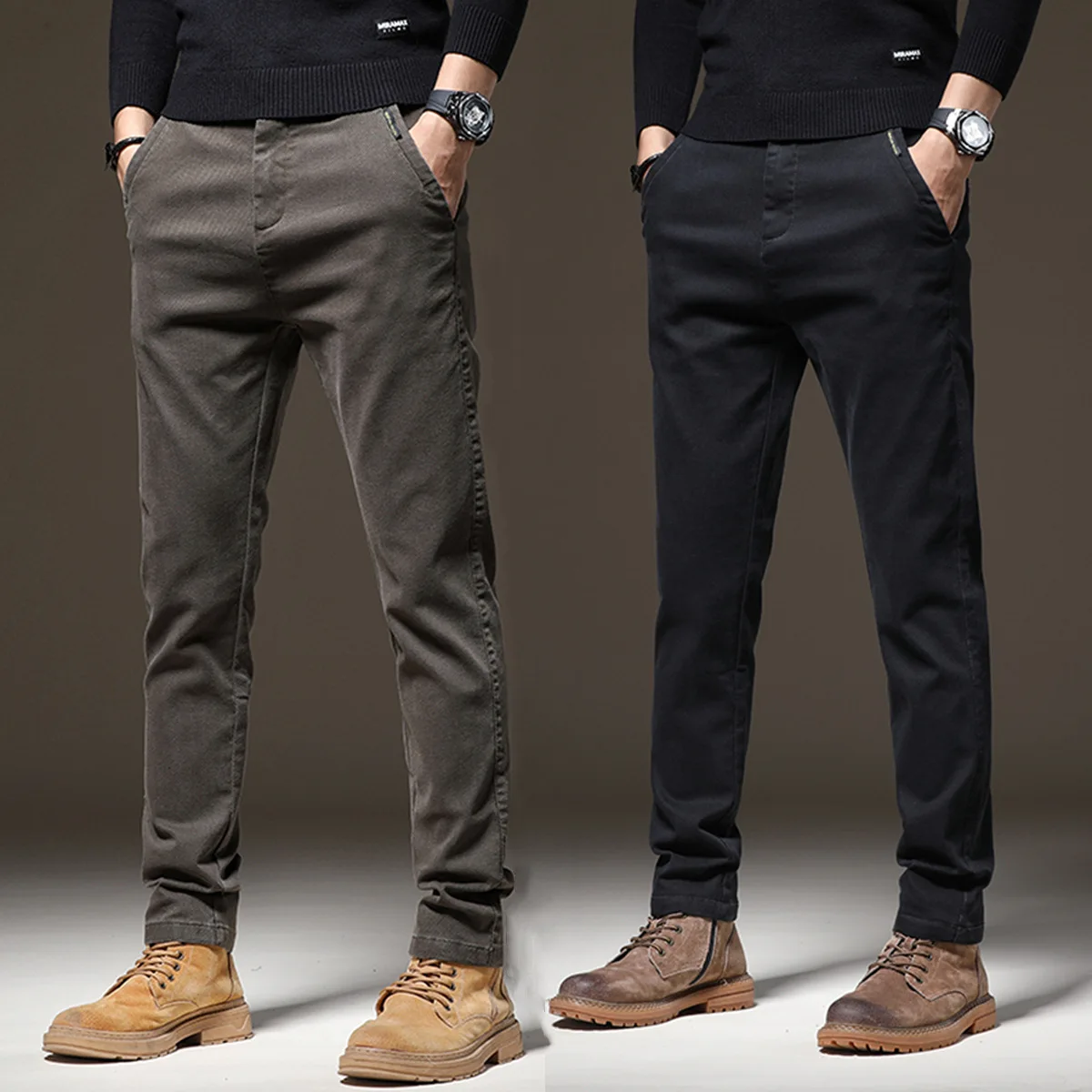 Autumn Casual Pants Men's Middle-aged Korean Business Slim Straight Stretch Fashion Trendy Trousers
Autumn Casual Pants Men's Middle-aged Korean Business Slim Straight Stretch Fashion Trendy Trousers
