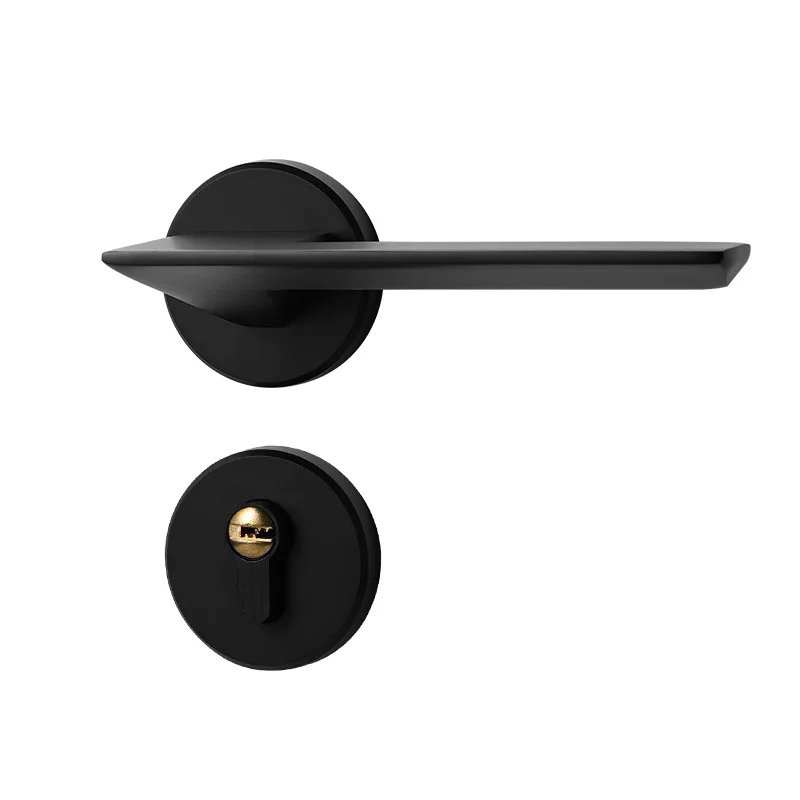 Door lock, indoor bedroom magnetic mute wooden door handle gray black lock mute door lock
Door lock, indoor bedroom magnetic mute wooden door handle gray black lock mute door lock