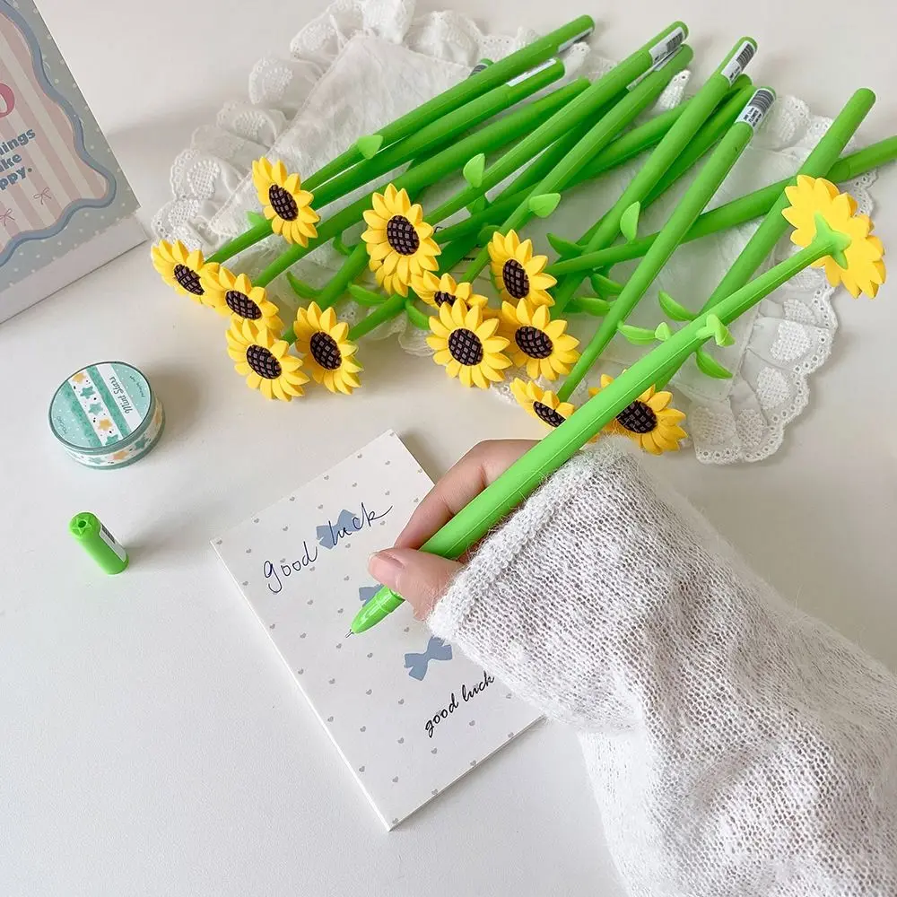Kawaii Silicone Sunflower Gel Pen 3D Flower Desktop Ornament Neutral Pen Writing Pen School Office
Kawaii Silicone Sunflower Gel Pen 3D Flower Desktop Ornament Neutral Pen Writing Pen School Office
