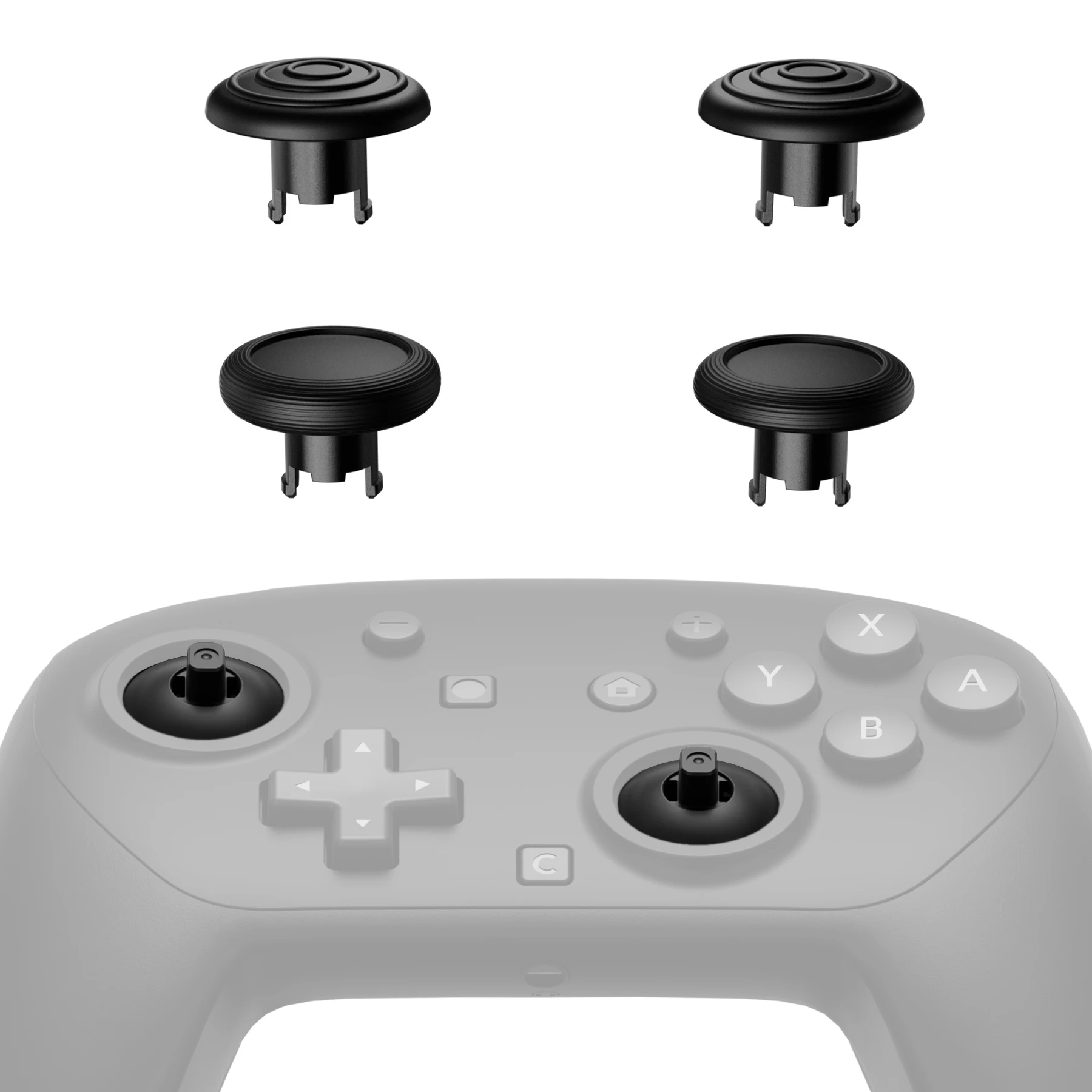eXtremeRate ThumbsGear Interchangeable Ergonomic Thumbsticks for Nintendo Switch 2 Pro Controller, Replacement Joysticks - Black
eXtremeRate ThumbsGear Interchangeable Ergonomic Thumbsticks for Nintendo Switch 2 Pro Controller, Replacement Joysticks - Black