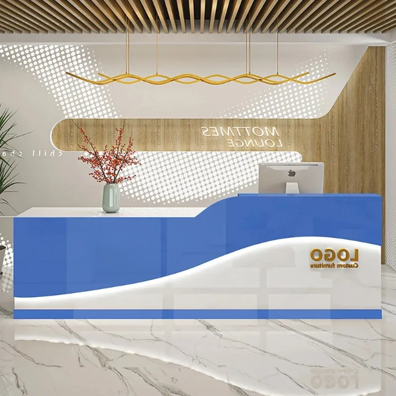 Beauty Wide Bar Counter Cashier Cabinet Trendy Beauty Modern Reception Desk Unique Elegant Mostrador Negocio Office Furniture
Beauty Wide Bar Counter Cashier Cabinet Trendy Beauty Modern Reception Desk Unique Elegant Mostrador Negocio Office Furniture