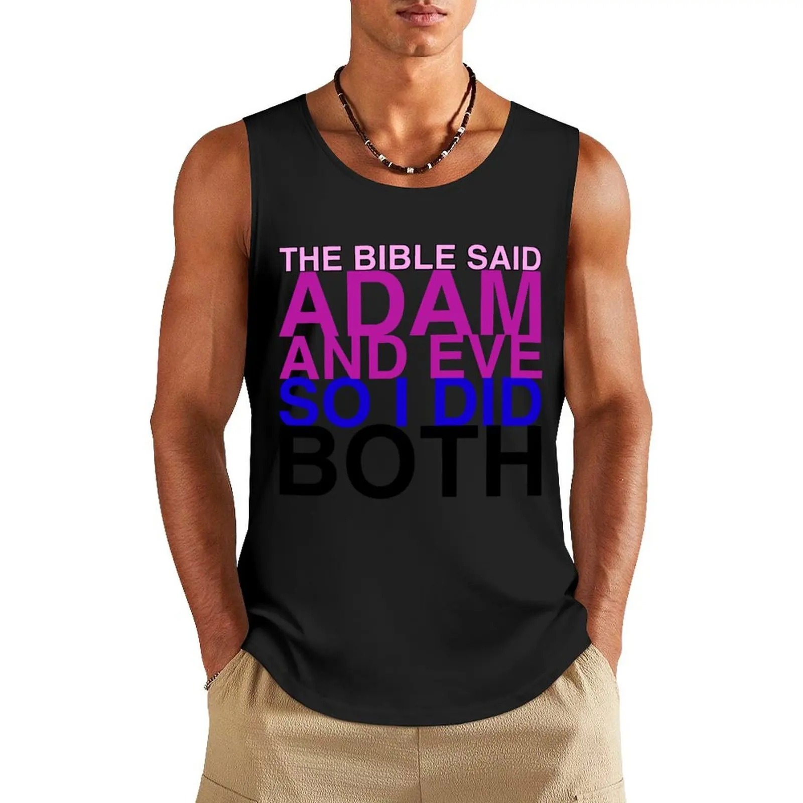 The Bible said Adam and Eve so I did both. Tank Top bodybuilding t shirt Body man Men's cotton t-shirt
The Bible said Adam and Eve so I did both. Tank Top bodybuilding t shirt Body man Men's cotton t-shirt
