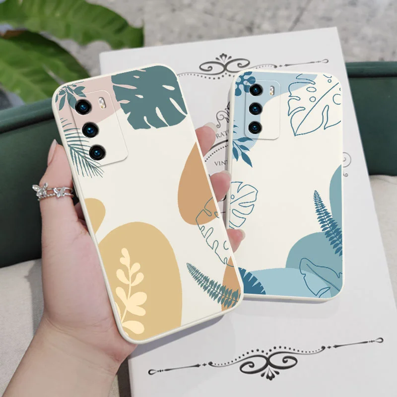 Fresh Leaves Phone Case For Huawei P40 P50 P30 P20 Pro Lite Nova 5t Y7A Mate 40 30 20 Pro Lite Liquid Silicone Cover
Fresh Leaves Phone Case For Huawei P40 P50 P30 P20 Pro Lite Nova 5t Y7A Mate 40 30 20 Pro Lite Liquid Silicone Cover