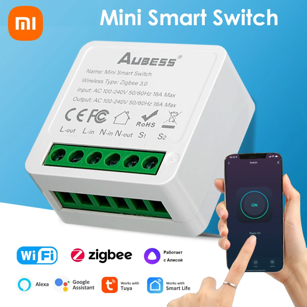 Xiaomi 16A Zigbee 3.0 DIY Mini Switch For Tuya Smart Life Wireless Control Relay Work With Alexa Google Home Alice Appliance
Xiaomi 16A Zigbee 3.0 DIY Mini Switch For Tuya Smart Life Wireless Control Relay Work With Alexa Google Home Alice Appliance