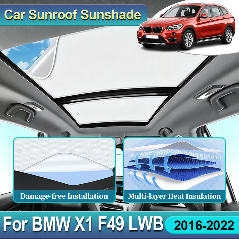Car Sunshade For BMW X1 2017 Accessories 2016~2022 MK2 F49 LWB Sunroof Cover Heat Insulation Skylight Sun Visor Sun Protection
Car Sunshade For BMW X1 2017 Accessories 2016~2022 MK2 F49 LWB Sunroof Cover Heat Insulation Skylight Sun Visor Sun Protection