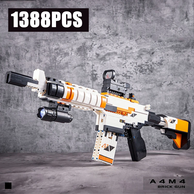 Военная винтовка M4A4, собранные строительные блоки, модель MOC, армейская серия огнестрельного оружия, кирпичи, пистолет-пулемет, наборы оружия, детская игрушка, подарок для мальчика
Военная винтовка M4A4, собранные строительные блоки, модель MOC, армейская серия огнестрельного оружия, кирпичи, пистолет-пулемет, наборы оружия, детская игрушка, подарок для мальчика