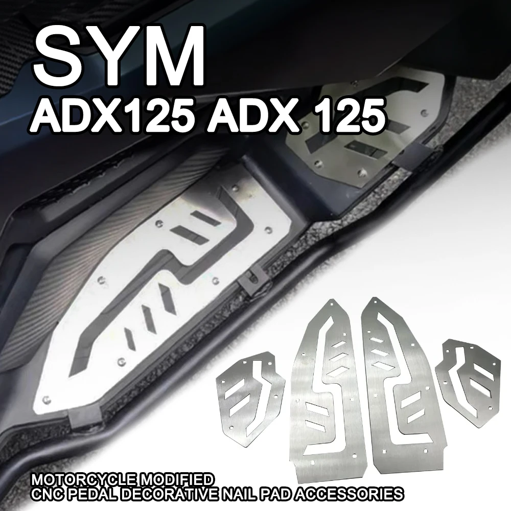 For SYM ADX125 ADX 125 Motorcycle Modified CNC Pedal Decorative Nail Pad Accessories
For SYM ADX125 ADX 125 Motorcycle Modified CNC Pedal Decorative Nail Pad Accessories