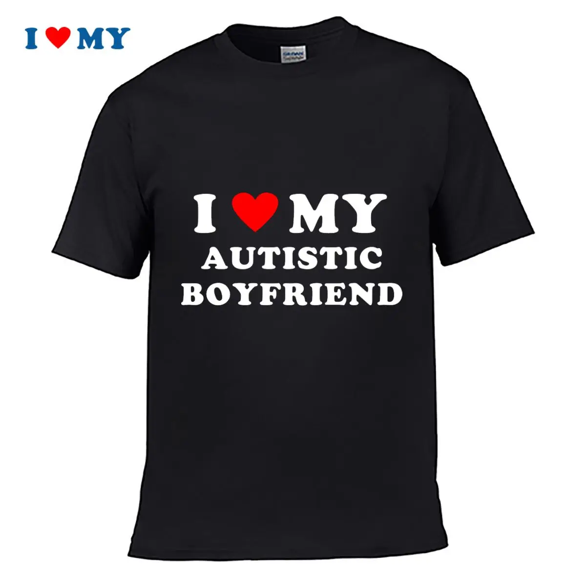 I Love MY AUTISTIC BOYFRIEND T-Shirt, Casual Short Sleeve Tee for Autism Awareness
I Love MY AUTISTIC BOYFRIEND T-Shirt, Casual Short Sleeve Tee for Autism Awareness