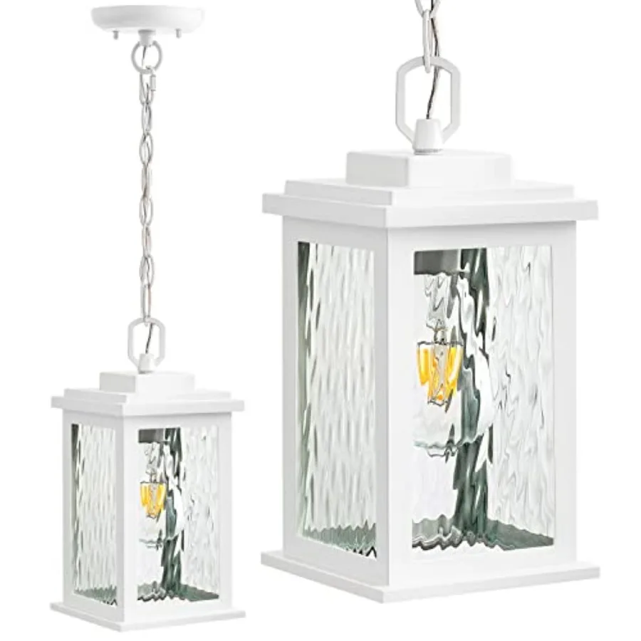Outdoor Pendant Light, Farmhouse Hanging Light Fixtures Ceiling Mount Porch Lights, Anti-Rust Aluminum Frame with Temperate Rip
Outdoor Pendant Light, Farmhouse Hanging Light Fixtures Ceiling Mount Porch Lights, Anti-Rust Aluminum Frame with Temperate Rip