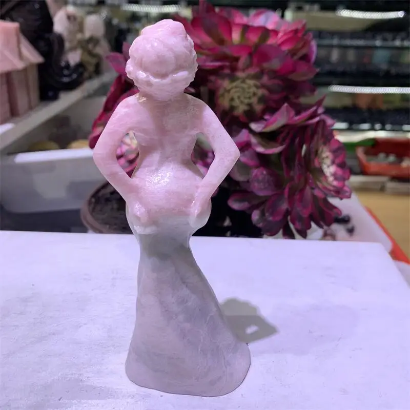 Natural Pink Opal Movie Star Statue Carving Gemstone Reiki Healing Stone Lucky Crafts Room Desk Decoration Statue Gift 1pcs
Natural Pink Opal Movie Star Statue Carving Gemstone Reiki Healing Stone Lucky Crafts Room Desk Decoration Statue Gift 1pcs