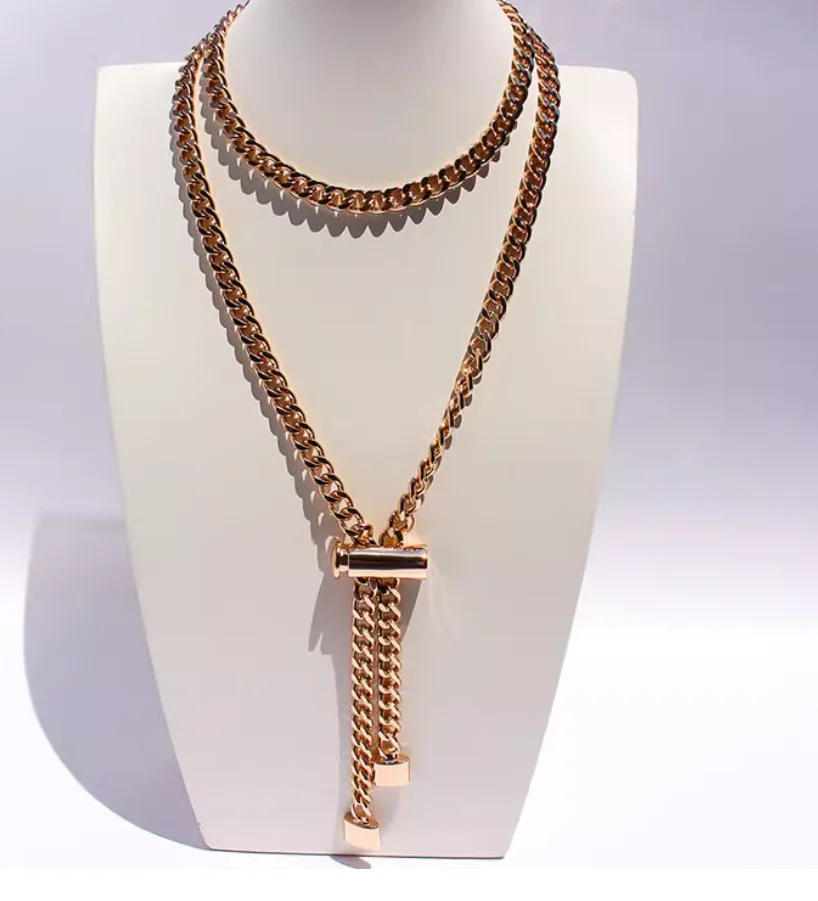 European and American original jewelry, exaggerated and unique gold chunky chain long necklace, trendy and cool diamond-shaped l
European and American original jewelry, exaggerated and unique gold chunky chain long necklace, trendy and cool diamond-shaped l