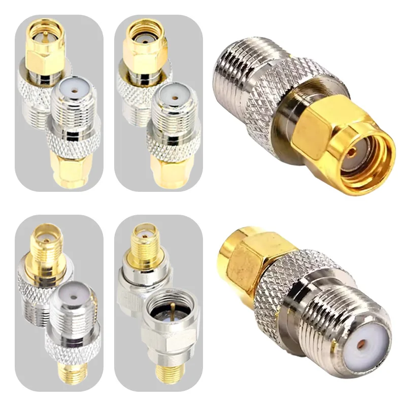 5/20Pcs RF Coaxial Coax Adapter, SMA Male To F Female, F Type Female Jack to SMA Male Plug, Gold Plated Straight Connector
5/20Pcs RF Coaxial Coax Adapter, SMA Male To F Female, F Type Female Jack to SMA Male Plug, Gold Plated Straight Connector
