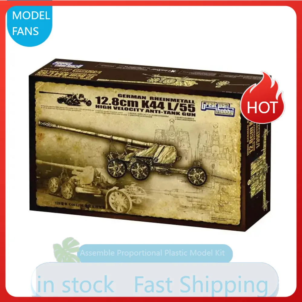 L3523 German RHEINMETALL 12.8CM K44 L/55 HIGH VELOCITY ANTI-TANK GUN Assemble Great Wall Model Kit
L3523 German RHEINMETALL 12.8CM K44 L/55 HIGH VELOCITY ANTI-TANK GUN Assemble Great Wall Model Kit