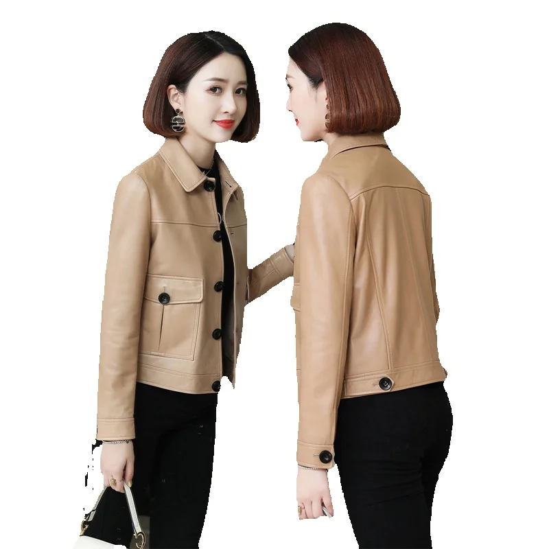 New Cotton Sheepskin Motorcycle Leather Jacket Spring Jacket Genuine Leather Leather Jacket Women's Short Korean Version Slim Fi
New Cotton Sheepskin Motorcycle Leather Jacket Spring Jacket Genuine Leather Leather Jacket Women's Short Korean Version Slim Fi