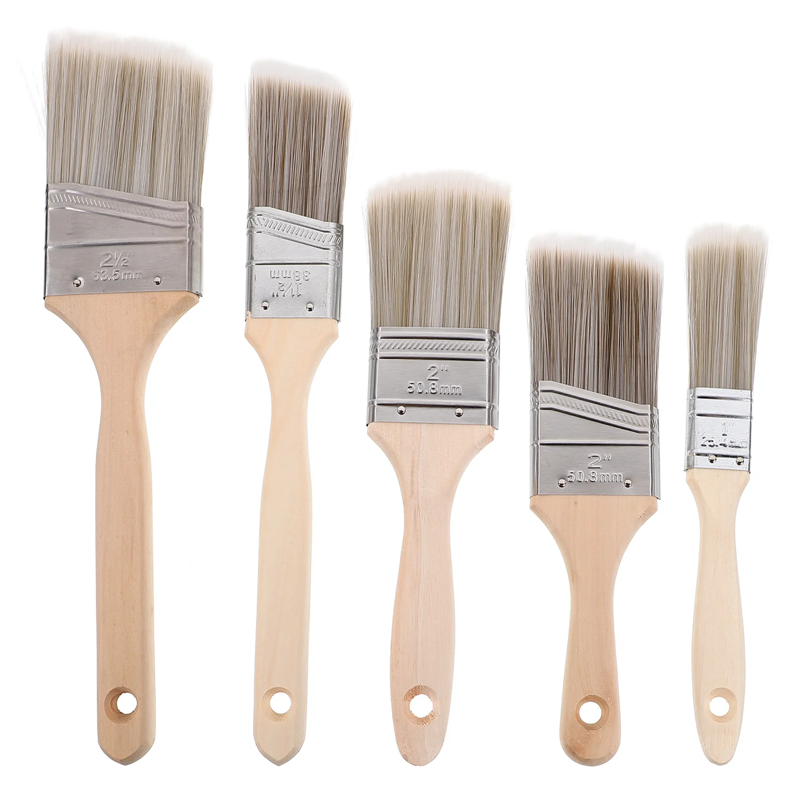 5pcs Soft Bristle Paint Brushes Portable Reusable For Wall Oil Art Craft Industrial Wood Handle Durable Easy Clean
5pcs Soft Bristle Paint Brushes Portable Reusable For Wall Oil Art Craft Industrial Wood Handle Durable Easy Clean