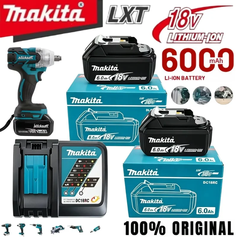 100% Genuine Makita Power Tool Battery 18V 6.0Ah, Rechargeable Replacement Cell for BL1830B BL1840B BL1850B BL1860B Series
100% Genuine Makita Power Tool Battery 18V 6.0Ah, Rechargeable Replacement Cell for BL1830B BL1840B BL1850B BL1860B Series